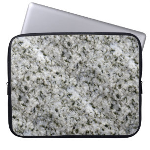 Protection Pour Ordinateur Portable Nom blanc de coutume de granit de texture de roche
