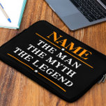Protection Pour Ordinateur Portable Nom Personnalisé L'Homme Le Mythe La Légende<br><div class="desc">Nom Personnalisé L'Homme Le Mythe La Légende</div>