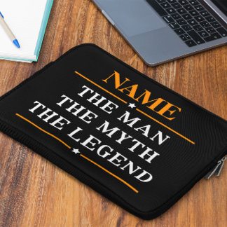 Protection Pour Ordinateur Portable Nom Personnalisé L'Homme Le Mythe La Légende