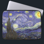 Protection Pour Ordinateur Portable Nuit étoilée par Vincent van Gogh<br><div class="desc">Starry Night by Vincent van Gogh est un post impressionnisme d'art vintage paysage de paysages avec vue sur Saint Rémy, France depuis l'asile de van Gogh. Le ciel nocturne tourbillonne de nuages avec une lune brillante et des étoiles brillantes au-dessus du village pittoresque. Starry Night est probablement le tableau le...</div>