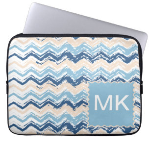 Protection Pour Ordinateur Portable Ocean Waves Chevron