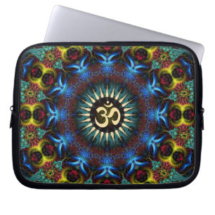 Protection Pour Ordinateur Portable Ordinateur portable OM Floral Fractal Mandala