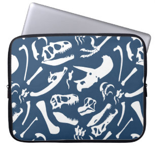 Protection Pour Ordinateur Portable Os de dinosaure (bleus)