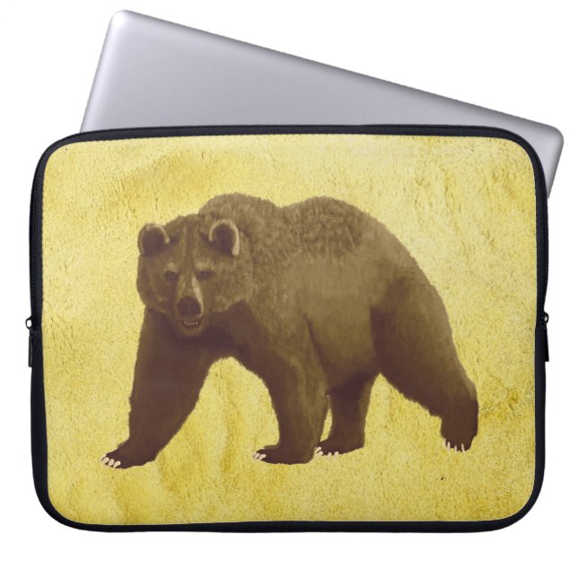 Protection Pour Ordinateur Portable Ours grizzly (Devant)