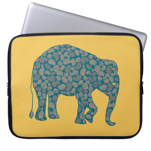 Protection Pour Ordinateur Portable Paisley Elephant Personnalisé Manche Ordinateur Po