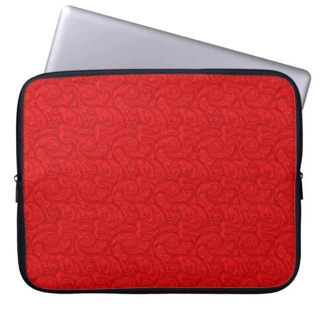 Protection Pour Ordinateur Portable Paisley rouge (Devant)