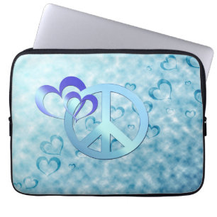 Protection Pour Ordinateur Portable Paix bleue