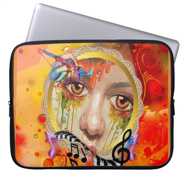 Protection Pour Ordinateur Portable Palette Artiste (Devant)