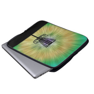 Protection Pour Ordinateur Portable Panier de golf de Tie Dye Disk