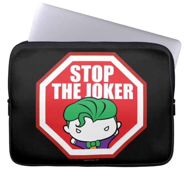 Protection Pour Ordinateur Portable Panneau Chibi "Stop The Joker" (Devant)