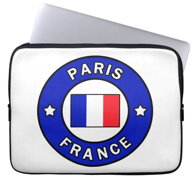 Protection Pour Ordinateur Portable Paris France sleeve (Devant)