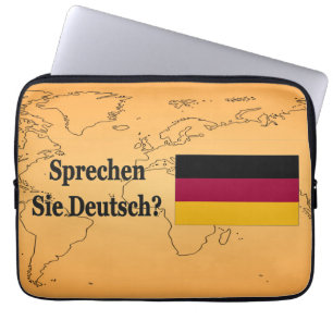 Protection Pour Ordinateur Portable Parles-tu allemand ? en allemand. Indicateur