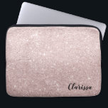 Protection Pour Ordinateur Portable parties scintillant rose en or<br><div class="desc">Design minimaliste,  moderne et élégant représentant une parties scintillant d'or faux rose. Ce magnifique imprimé féminin,  à l'effet simple mais étonnant,  est parfait pour les jeunes femmes contemporaines. Impressionnez-vous avec un cadeau unique et élégant ou offrez-vous simplement.</div>