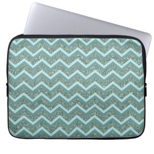 Protection Pour Ordinateur Portable Parties scintillant turquoise
