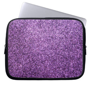 Protection Pour Ordinateur Portable Parties scintillantes pourpres de Faux
