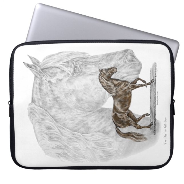 Protection Pour Ordinateur Portable Paso Fino Cheval Art (Devant)