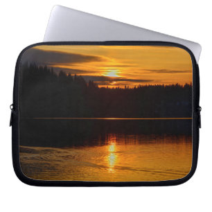 Protection Pour Ordinateur Portable Paysage naturel canadien Coucher de soleil du lac