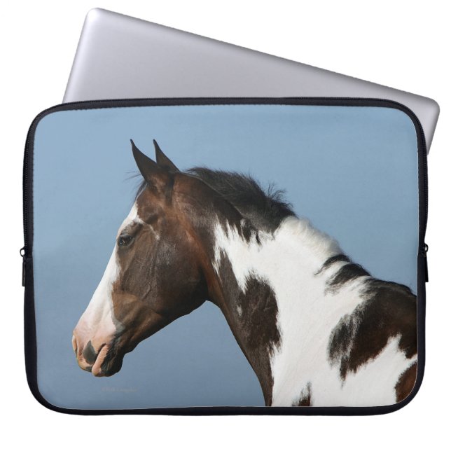 Protection Pour Ordinateur Portable Peignez le Headshot 1 de cheval (Devant)