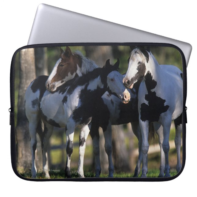 Protection Pour Ordinateur Portable Peignez les chevaux (Devant)