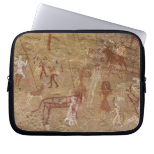Protection Pour Ordinateur Portable Peintures rupestres préhistoriques, Akakus, Sahara