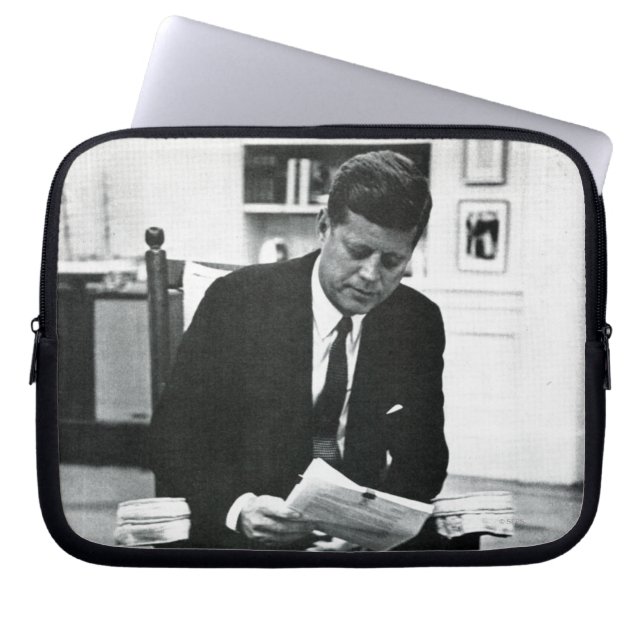 Protection Pour Ordinateur Portable Photographie de John F. Kennedy 2 (Devant)