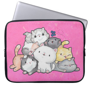 Protection Pour Ordinateur Portable Pile de chatons