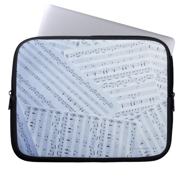 Protection Pour Ordinateur Portable Pile de feuille de musique (Devant)