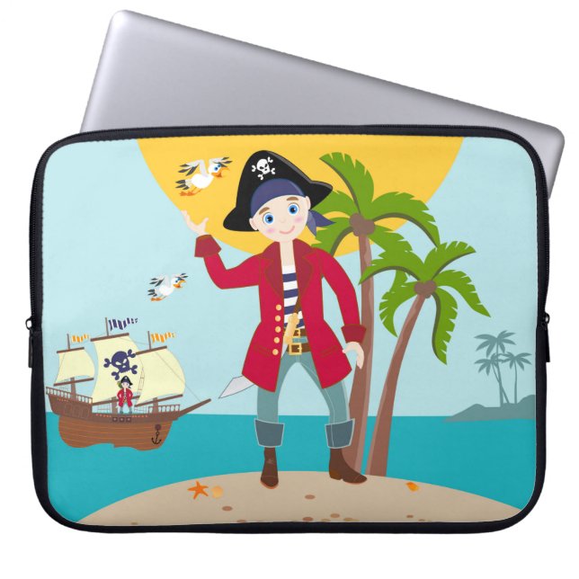 Protection Pour Ordinateur Portable Pirate kid birthday (Devant)