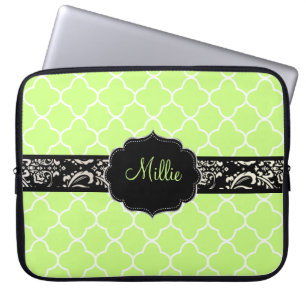 Protection Pour Ordinateur Portable PixDezines Clover Trellis/DO-IT-YOURSELF monogramm