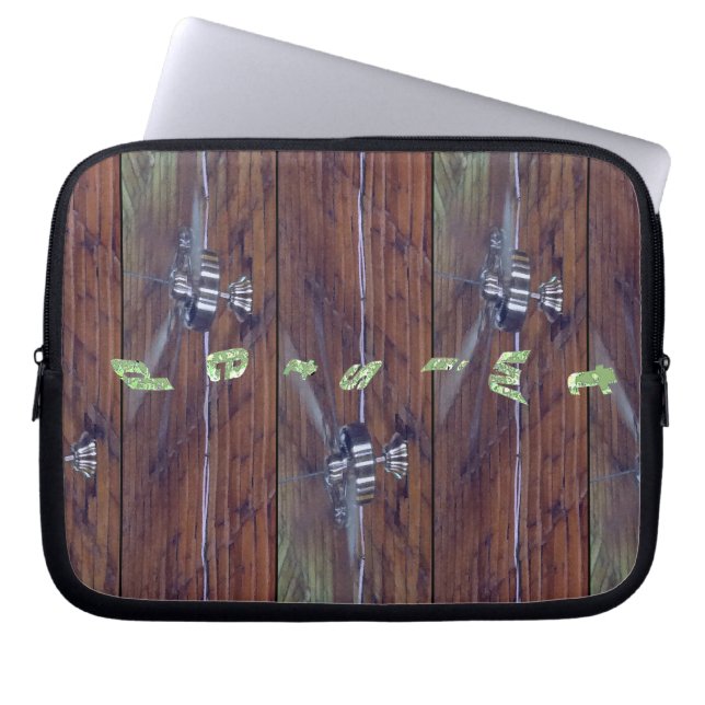 Protection Pour Ordinateur Portable Plafond en bois, Ventilateurs Chrome (Devant)