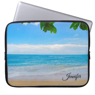 Protection Pour Ordinateur Portable Plage tropicale Sable et mer sur mesure