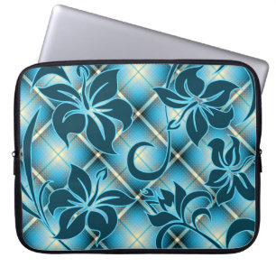 Protection Pour Ordinateur Portable Plaid hawaïen de ketmie de Mauna LOA