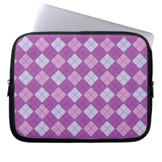 Protection Pour Ordinateur Portable Plaid violet