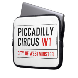 Protection Pour Ordinateur Portable Plaque de rue de cirque de Piccadilly