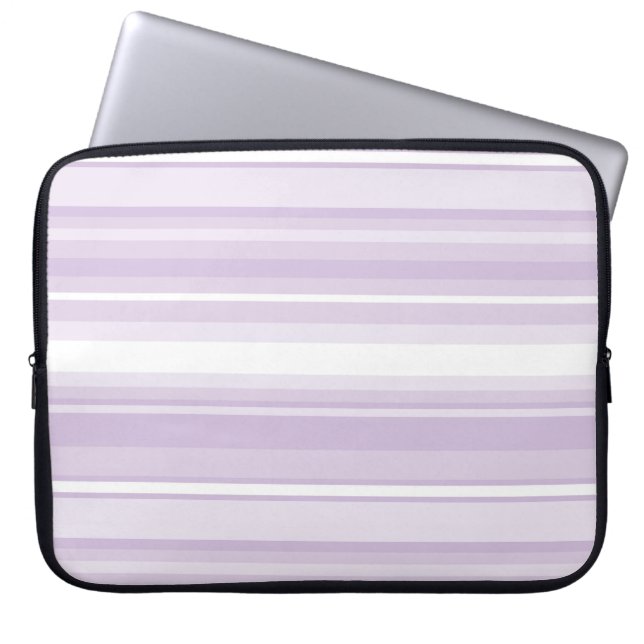 Protection Pour Ordinateur Portable Poignée rayures violettes (Devant)
