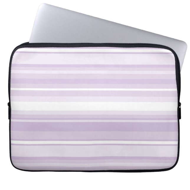 Protection Pour Ordinateur Portable Poignée rayures violettes (Devant)
