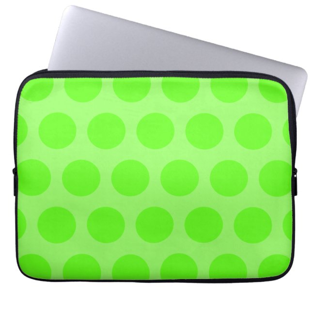 Protection Pour Ordinateur Portable Points de Lime (Devant)
