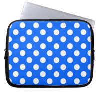 Pois blancs sur bleu royal