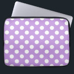 Protection Pour Ordinateur Portable Pois blancs sur lilas<br><div class="desc">Pois blancs sur lilas</div>