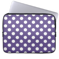 Pois blancs sur ultra violet