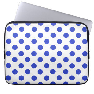 Protection Pour Ordinateur Portable Pois bleu royal