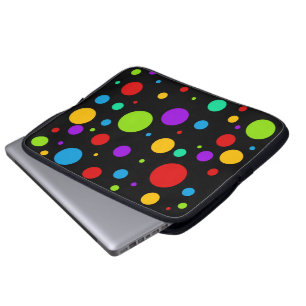 Protection Pour Ordinateur Portable Pois d'arc-en-ciel