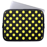 Pois jaunes sur fond noir