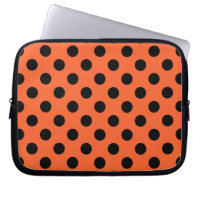 Pois noirs sur orange