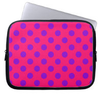 Pois violets sur cerise