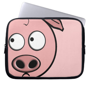 Protection Pour Ordinateur Portable Porc curieux