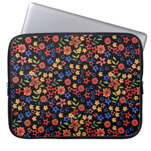 Protection Pour Ordinateur Portable Portable personnalisé Retro Floral Miniprint