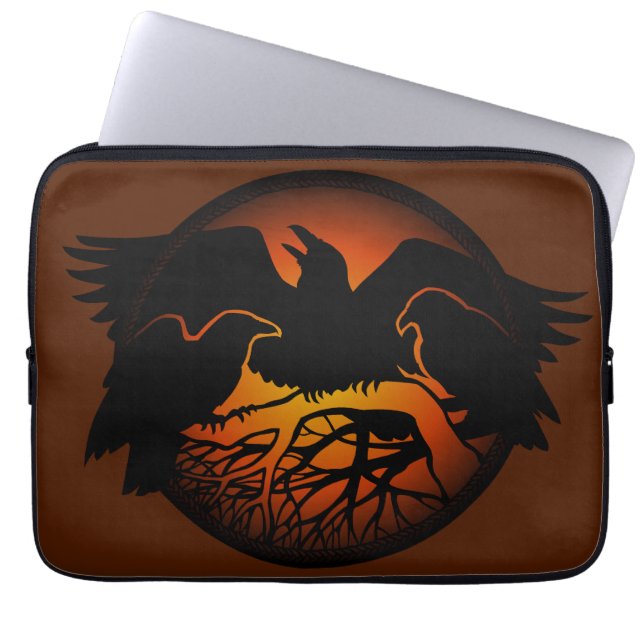 Protection Pour Ordinateur Portable Portable Raven Sleeve Spirit Animal Tablet Coques (Devant)