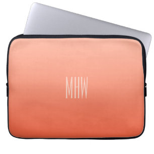 Protection Pour Ordinateur Portable Porter Gradient personnalisé monogramme de manches