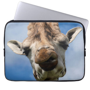 Protection Pour Ordinateur Portable Portrait drôle de girafe